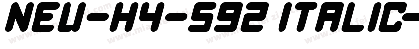 NEU-H4-S92 Italic字体转换